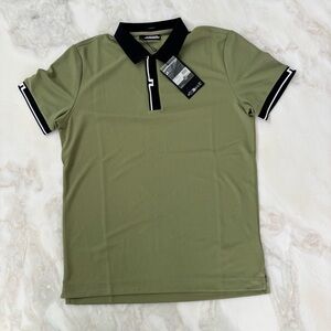J.Lindeberg Slim Fit Bay Golf Polo Shirt Men’s Size Medium Green New